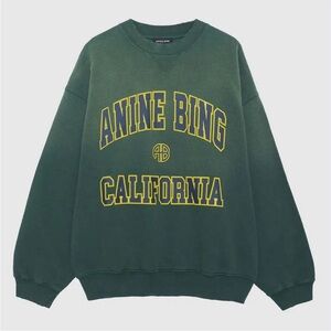 Anine Bing Green and Yellow Sweater